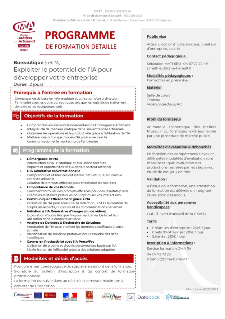 Exploiter le potentiel de l’IA pour développer votre entreprise ...