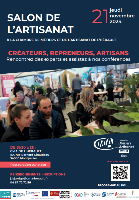 You are currently viewing Participez au Salon des créateurs et repreneurs d’entreprises le 21 novembre !