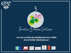 Lire la suite à propos de l’article Trois entreprises artisanales de la CC du Grand Pic St Loup labellisées Eco-Défis en avril 2025 !