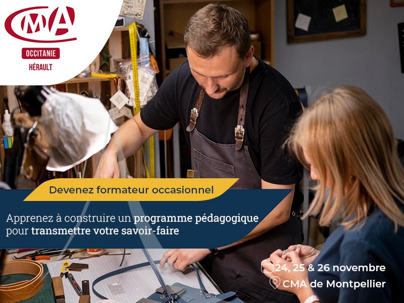 You are currently viewing Nouveau : devenez formateur occasionnel avec la CMA Hérault !