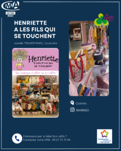 HENRIETTE A LES FILS QUI SE TOUCHENT