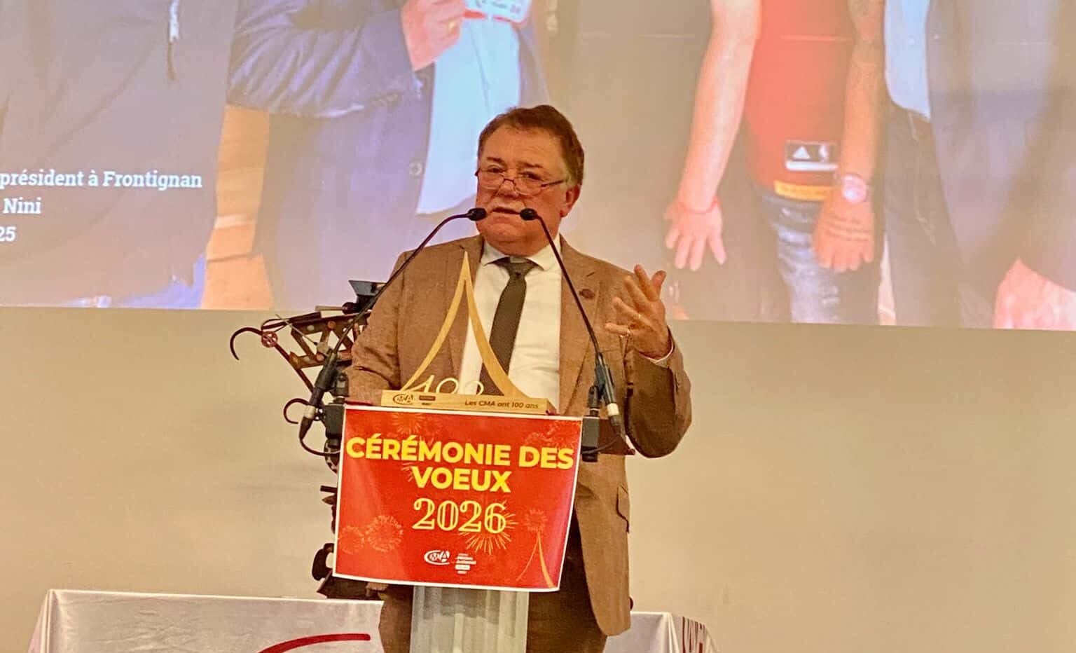 You are currently viewing Cérémonie des vœux 2026 : le président de la CMA de l’Hérault met l’artisanat à l’honneur